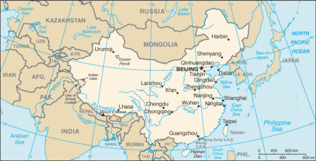 map of china and surrounding countries China S 14 Bordering Countries Into China Travel map of china and surrounding countries