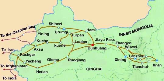 China Silk Road Map