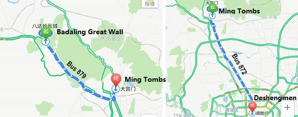 ming tombs buses